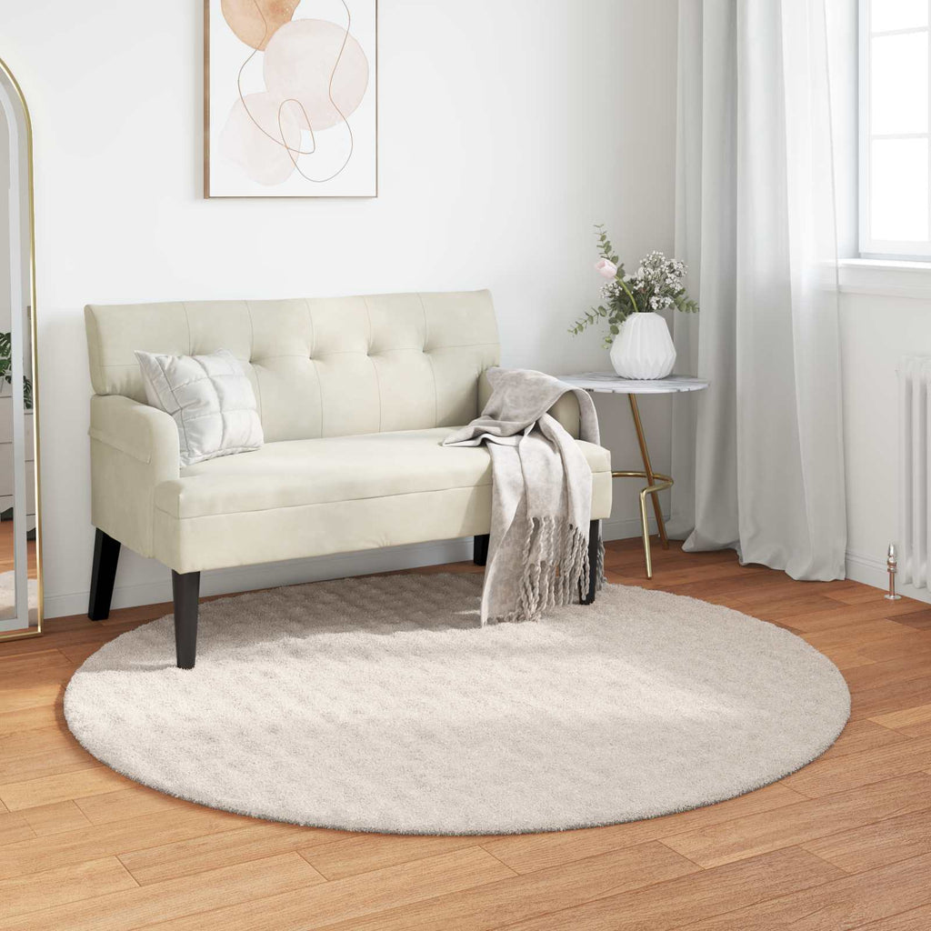 Tappeti per area Rotondo SIROLO Beige Ø 200 CM Poliestere