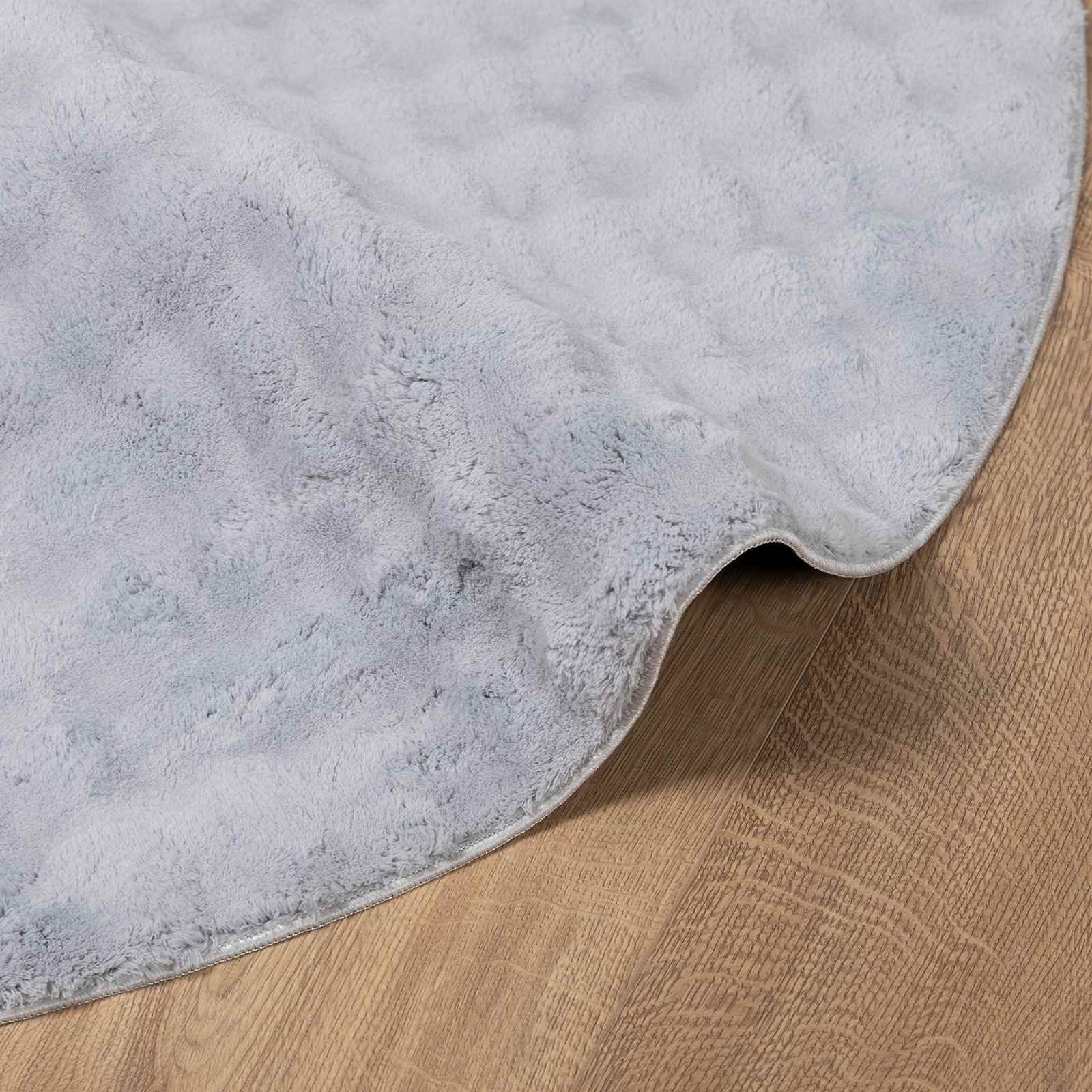 Tappeti per area Rotondo SIROLO Grigio Ø 160 CM Poliestere