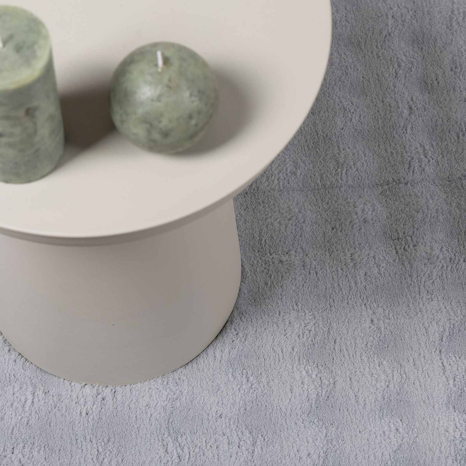 Tappeti per area Rotondo SIROLO Grigio Ø 160 CM Poliestere