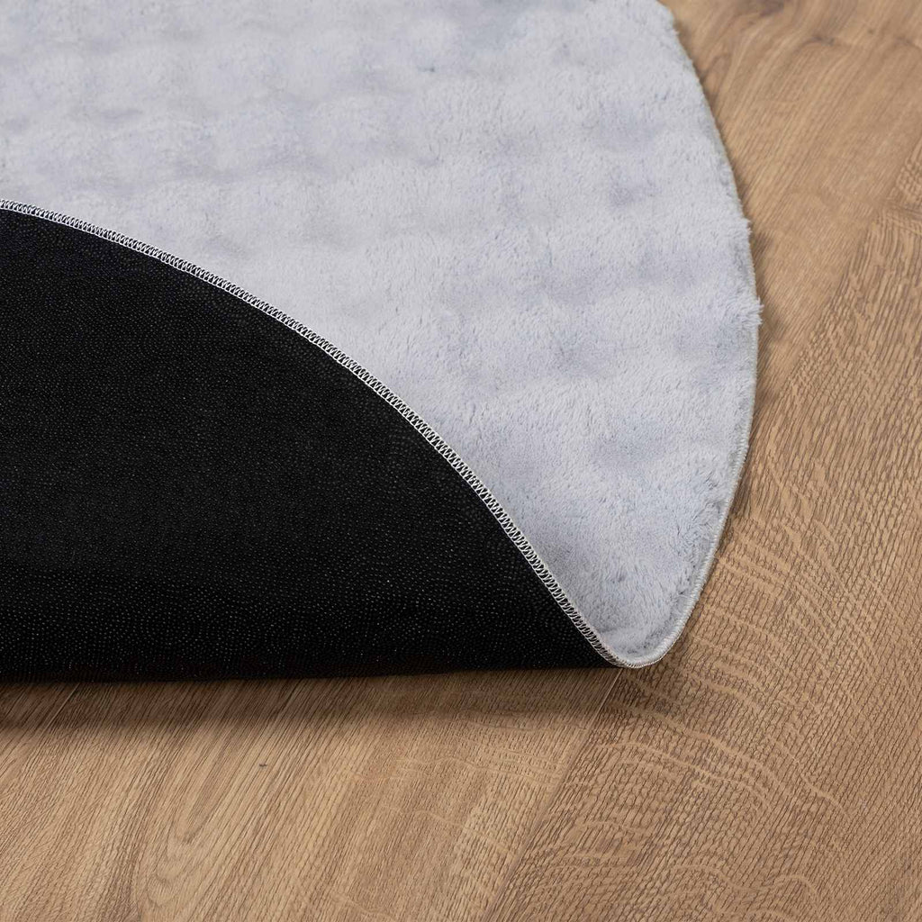 Tappeti per area Rotondo SIROLO Grigio Ø 200 CM Poliestere