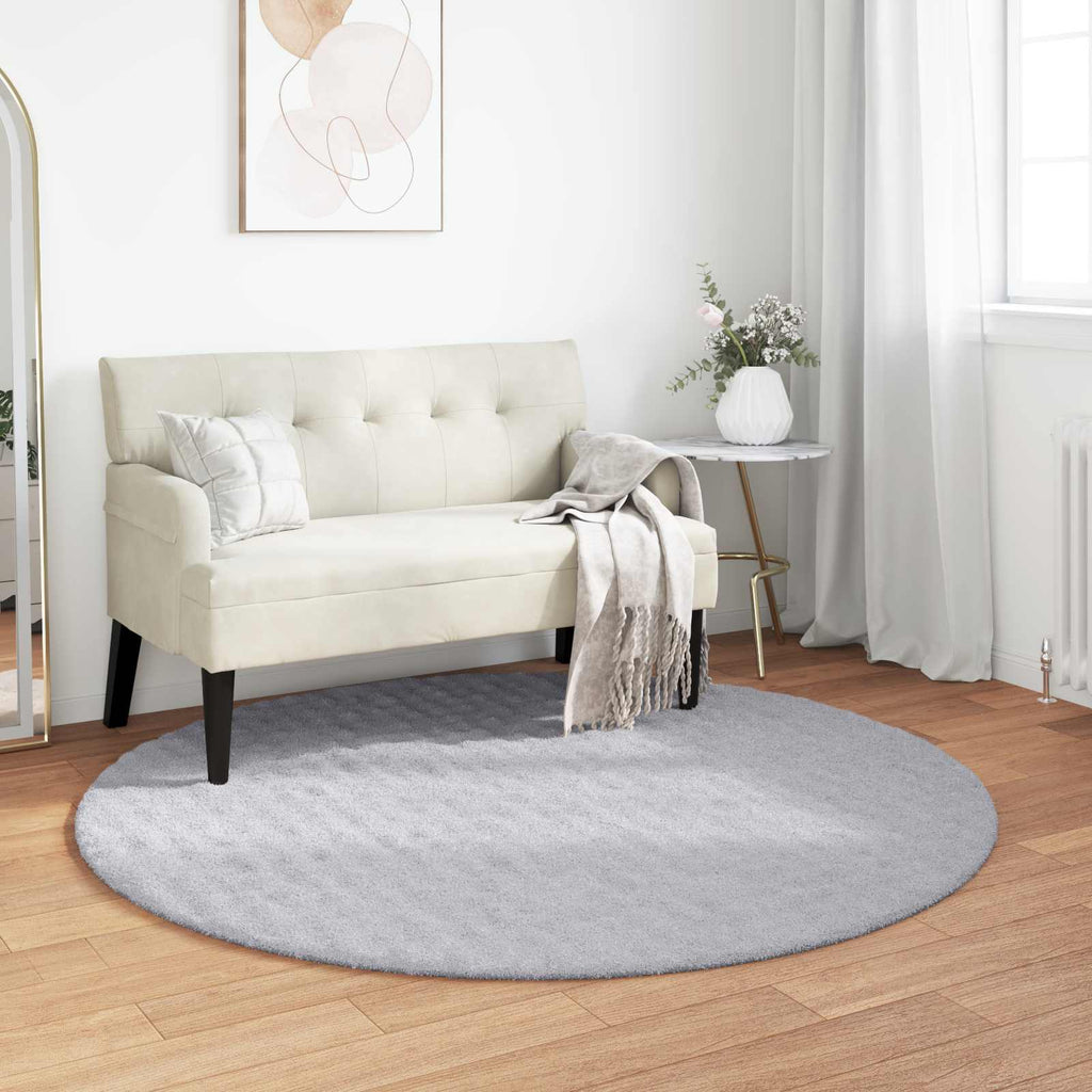 Tappeti per area Rotondo SIROLO Grigio Ø 200 CM Poliestere
