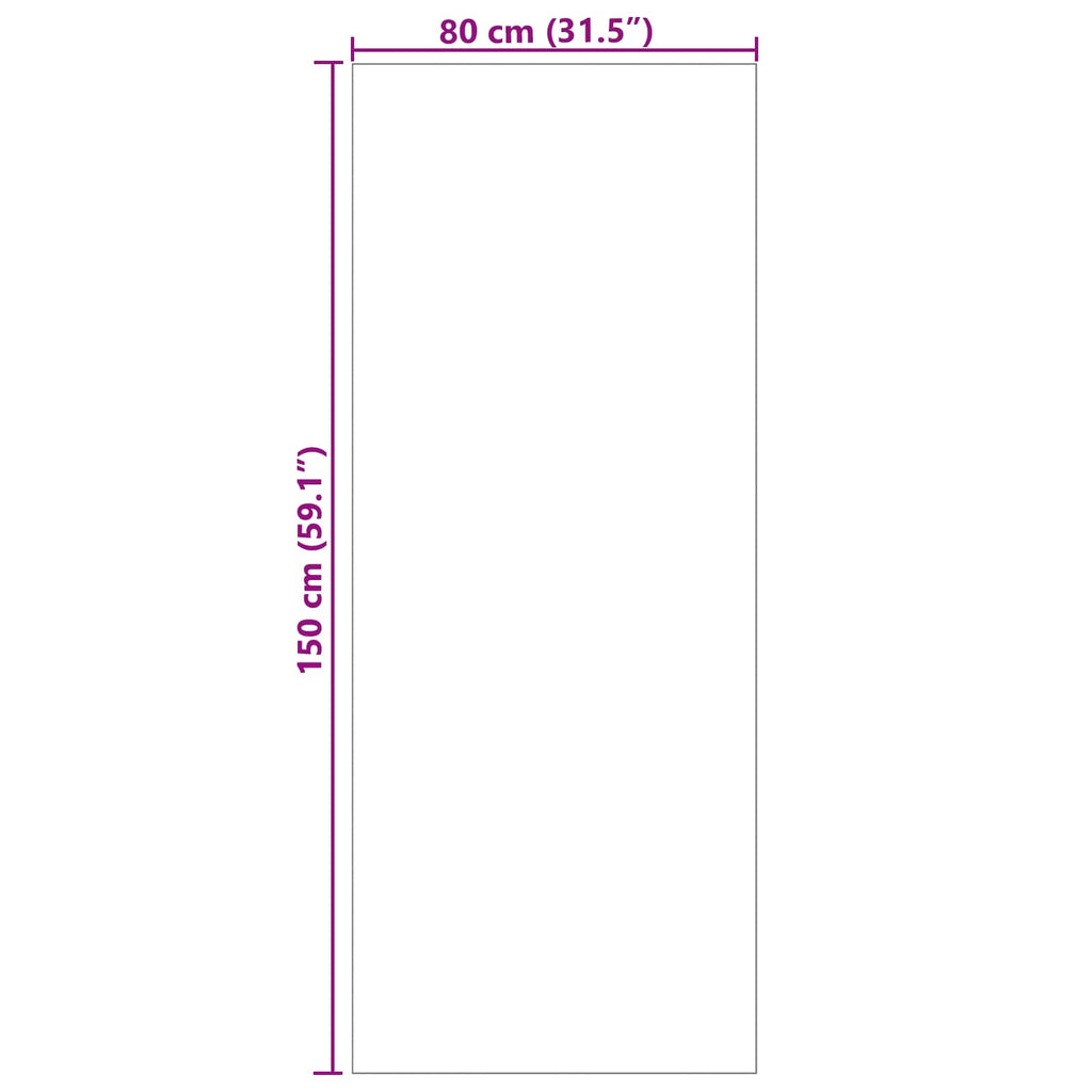 Tappeti per area SIROLO Antracite 150 x 80 cm Poliestere