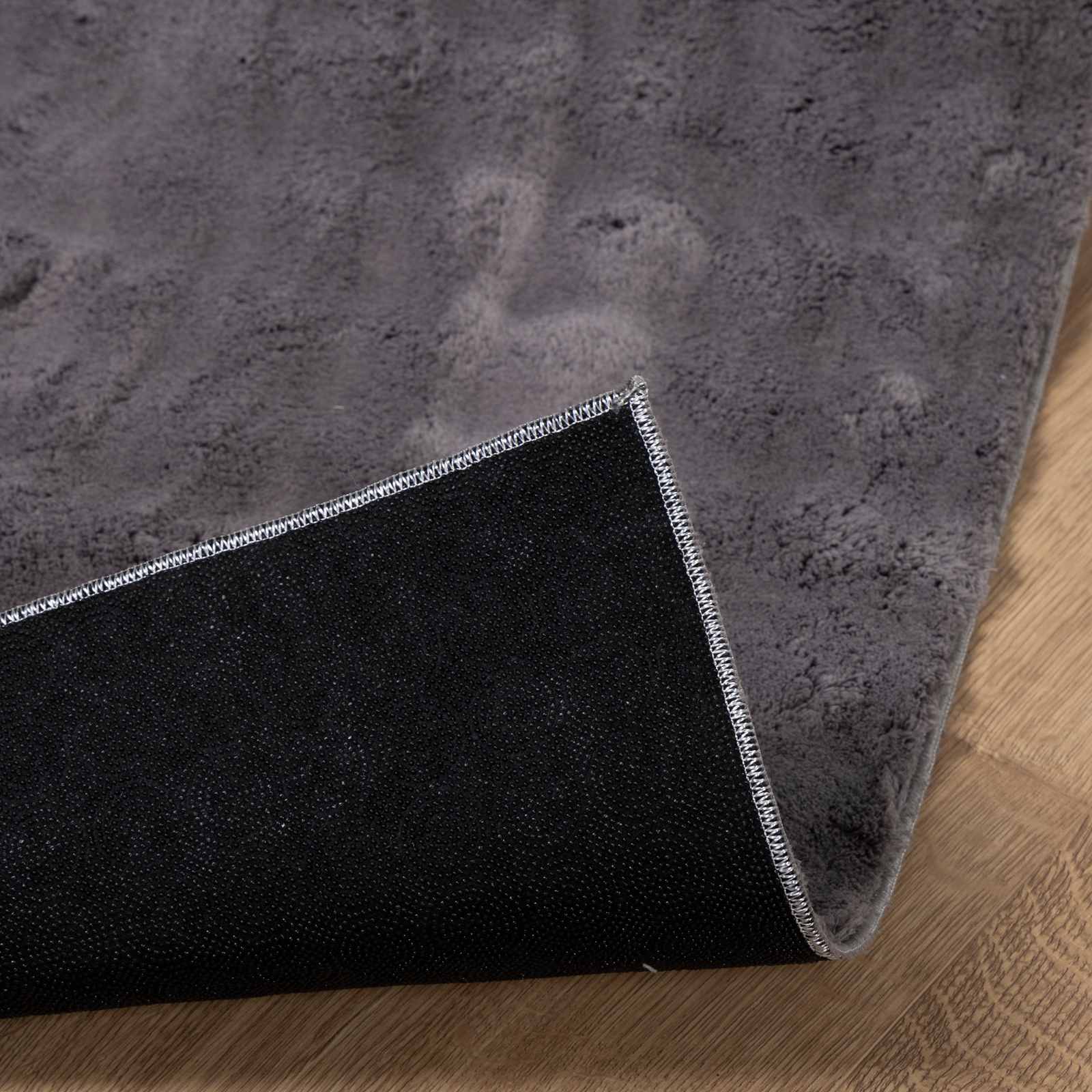 Tappeti per area SIROLO Antracite 200 x 200 cm Poliestere
