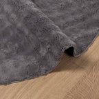 Tappeti per area Rotondo SIROLO Antracite Ø 120 CM Poliestere