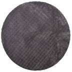 Tappeti per area Rotondo SIROLO Antracite Ø 120 CM Poliestere