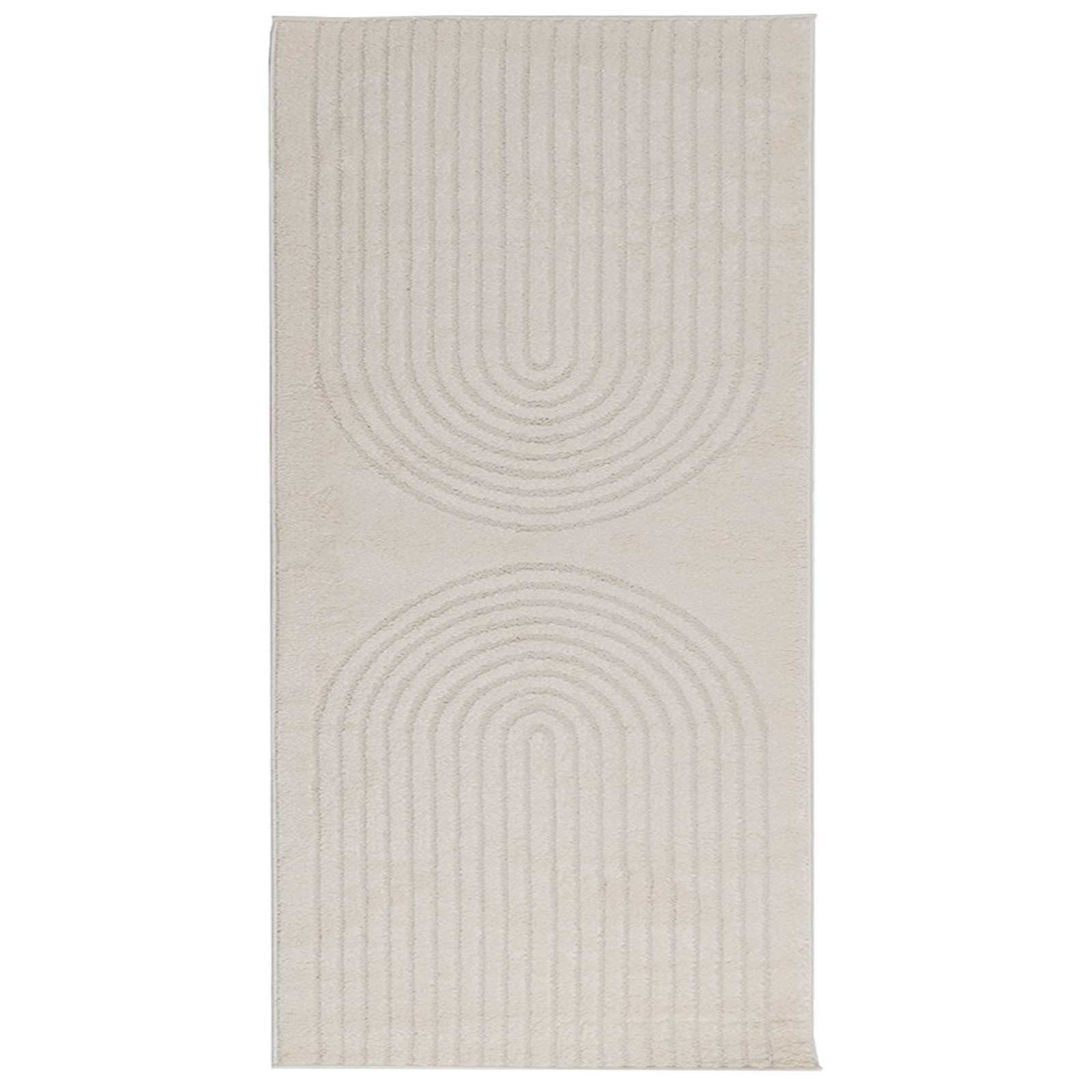 Tappeti per area GALATI Crema 150 x 80 cm Poliestere