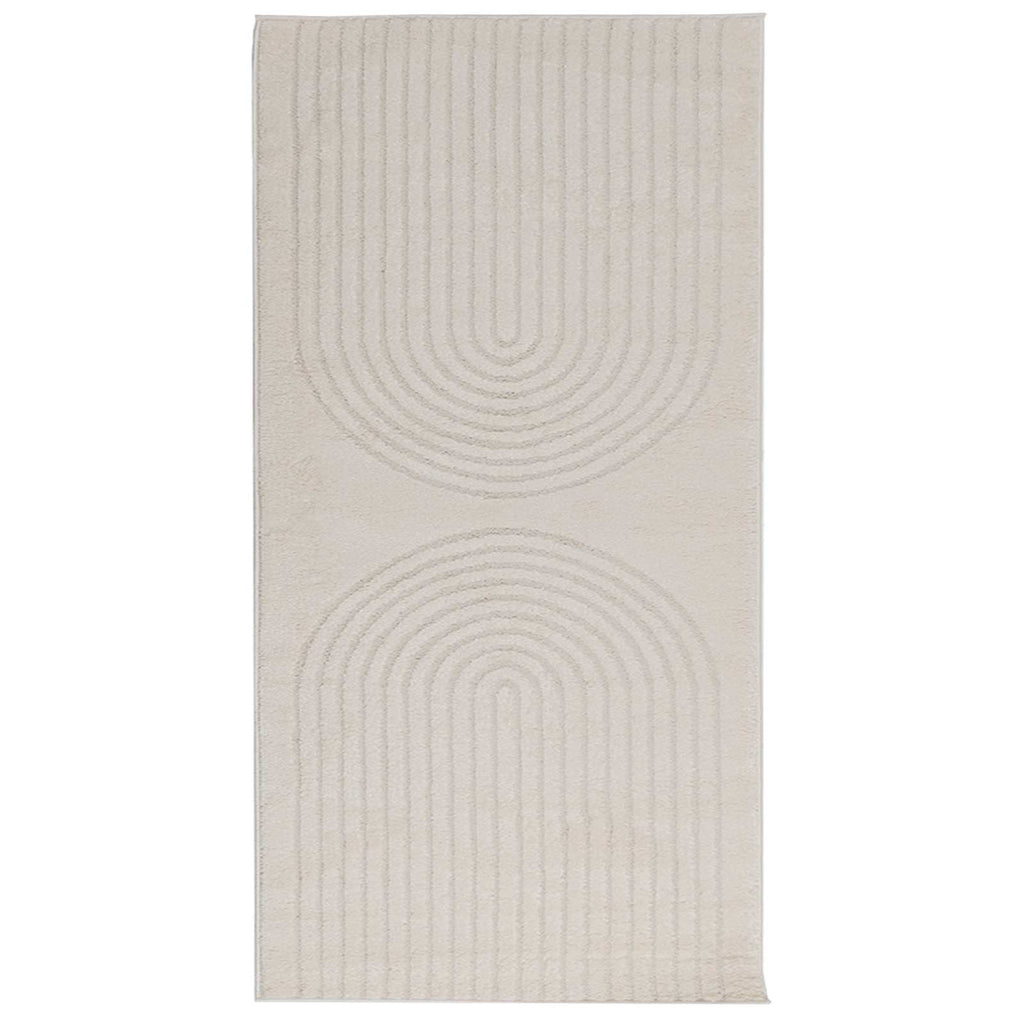 Tappeti per area GALATI Crema 200 x 80 cm Poliestere