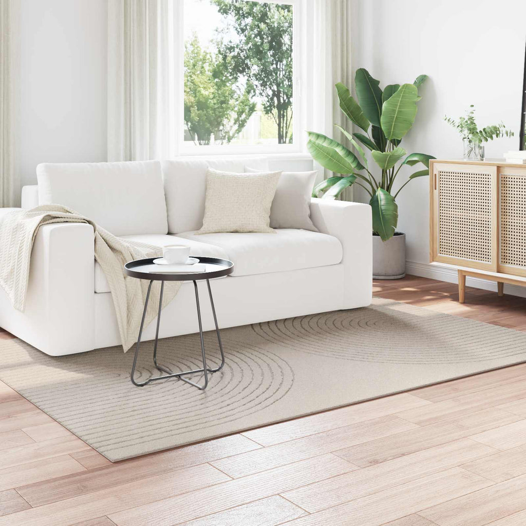 Tappeti per area GALATI Crema 200 x 140 cm Poliestere