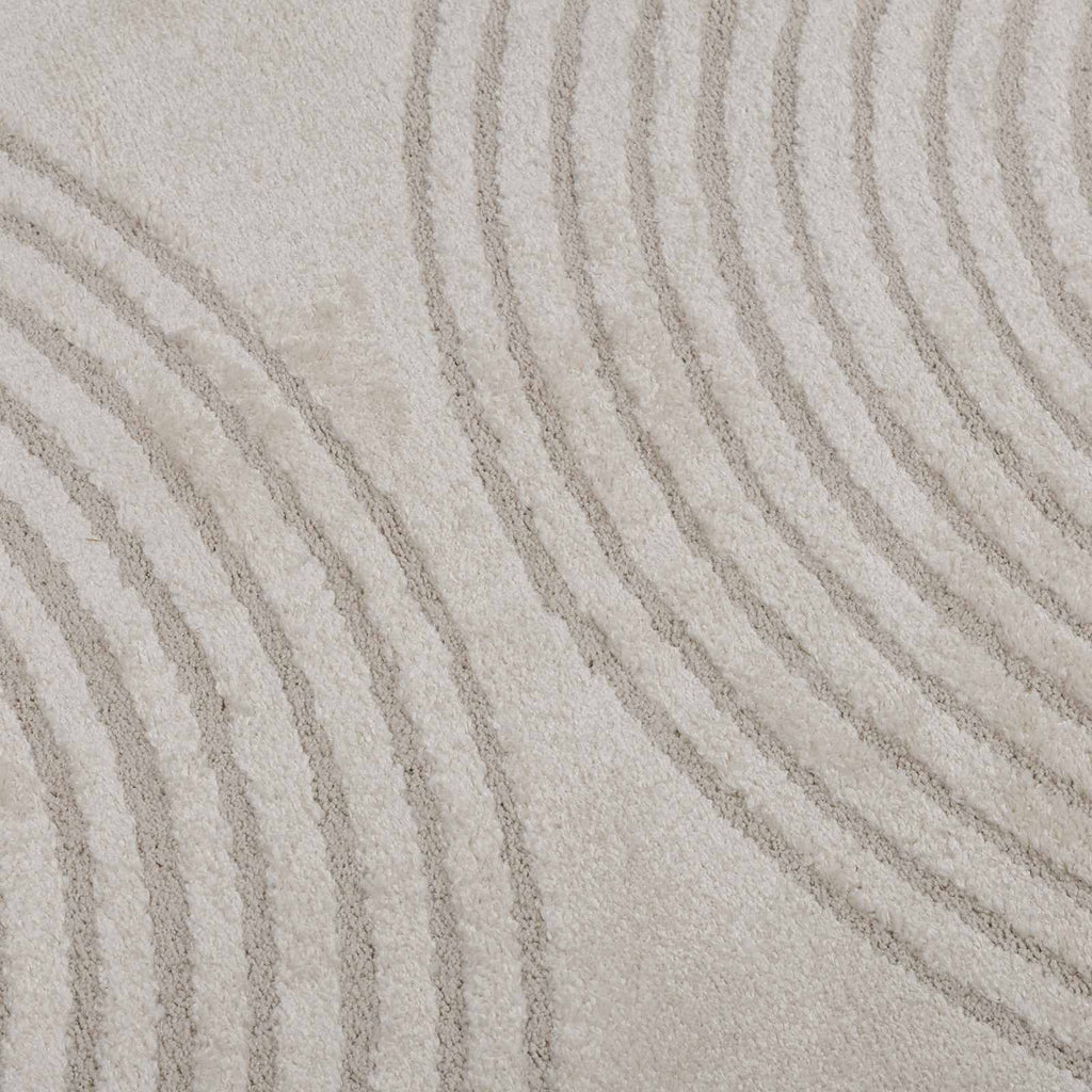 Tappeti per area GALATI Crema 200 x 140 cm Poliestere