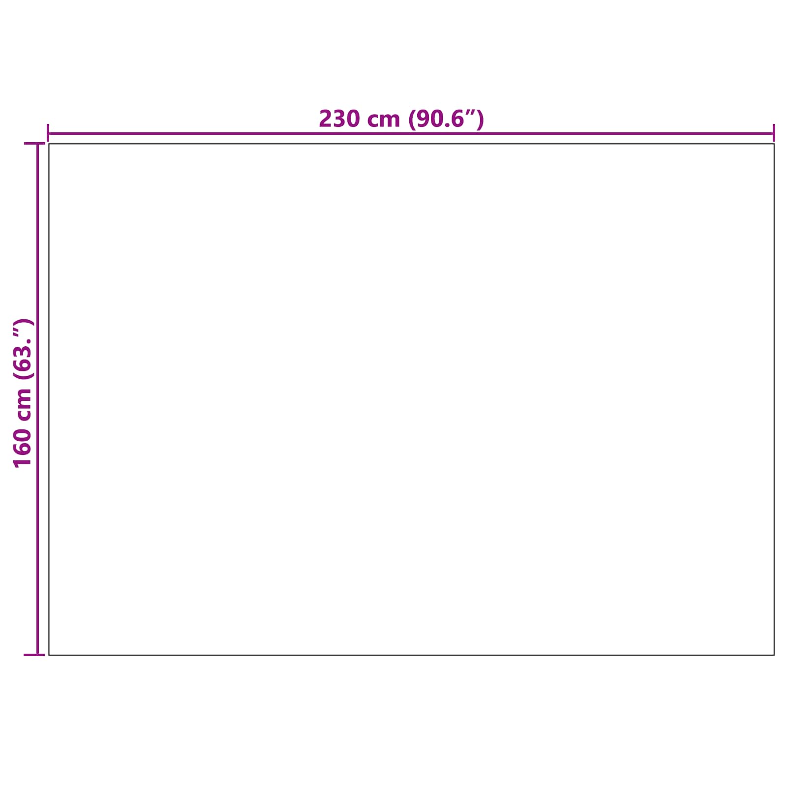 Tappeti per area GALATI Crema 230 x 160 cm Poliestere