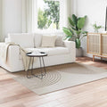 Tappeti per area Quadrato GALATI Crema 120 x 120 cm Poliestere