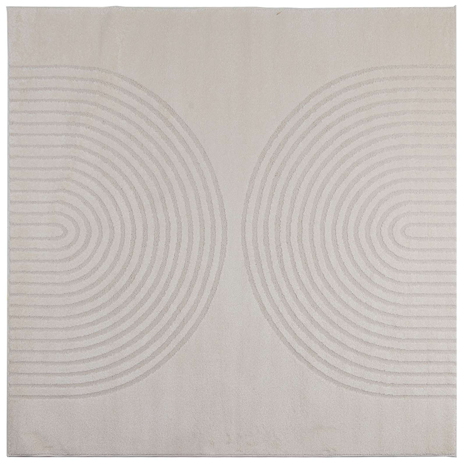 Tappeti per area Quadrato GALATI Crema 240 x 240 cm Poliestere