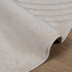 Tappeti per area Rotondo GALATI Crema Ø 160 CM Poliestere