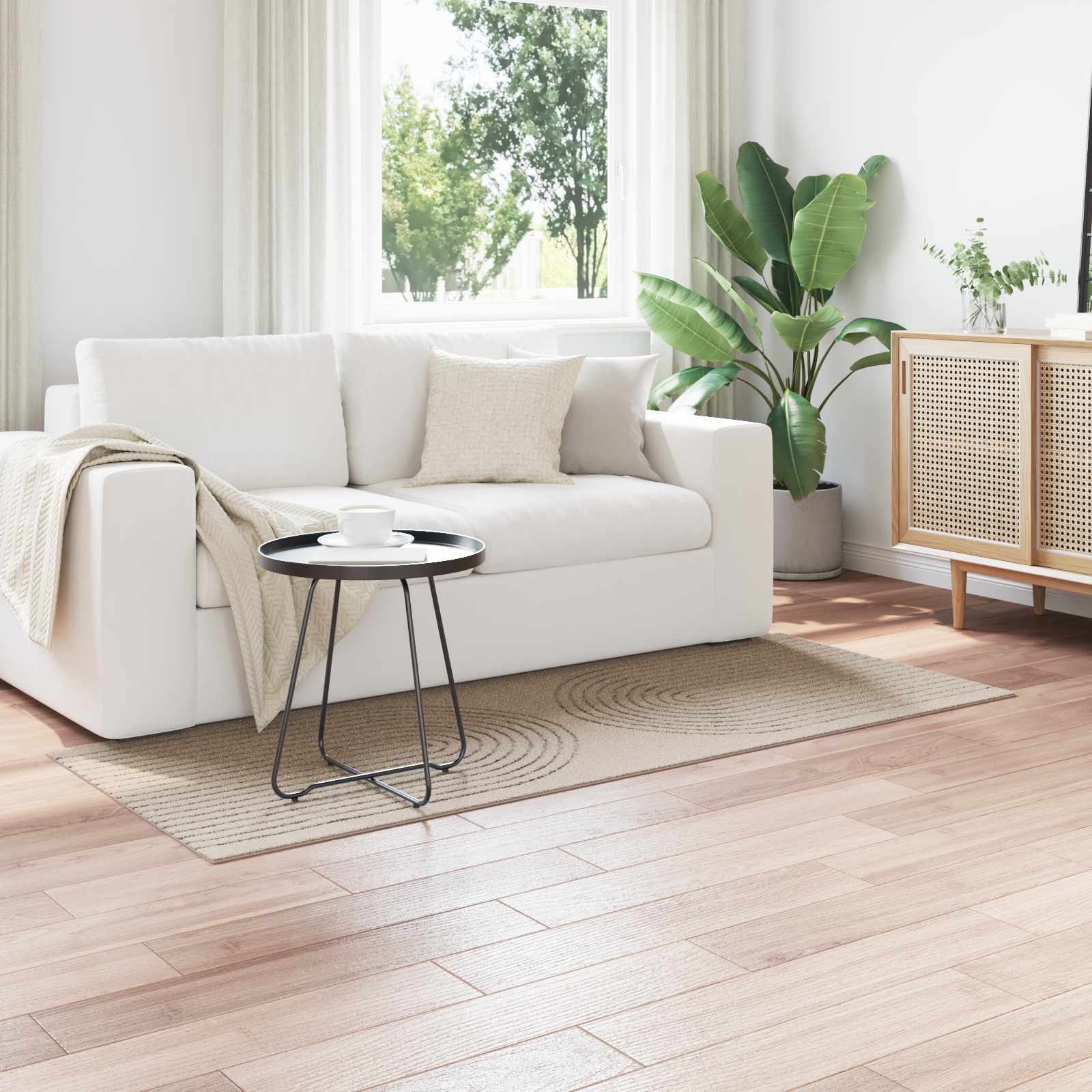 Tappeti per area GALATI Beige 200 x 80 cm Poliestere