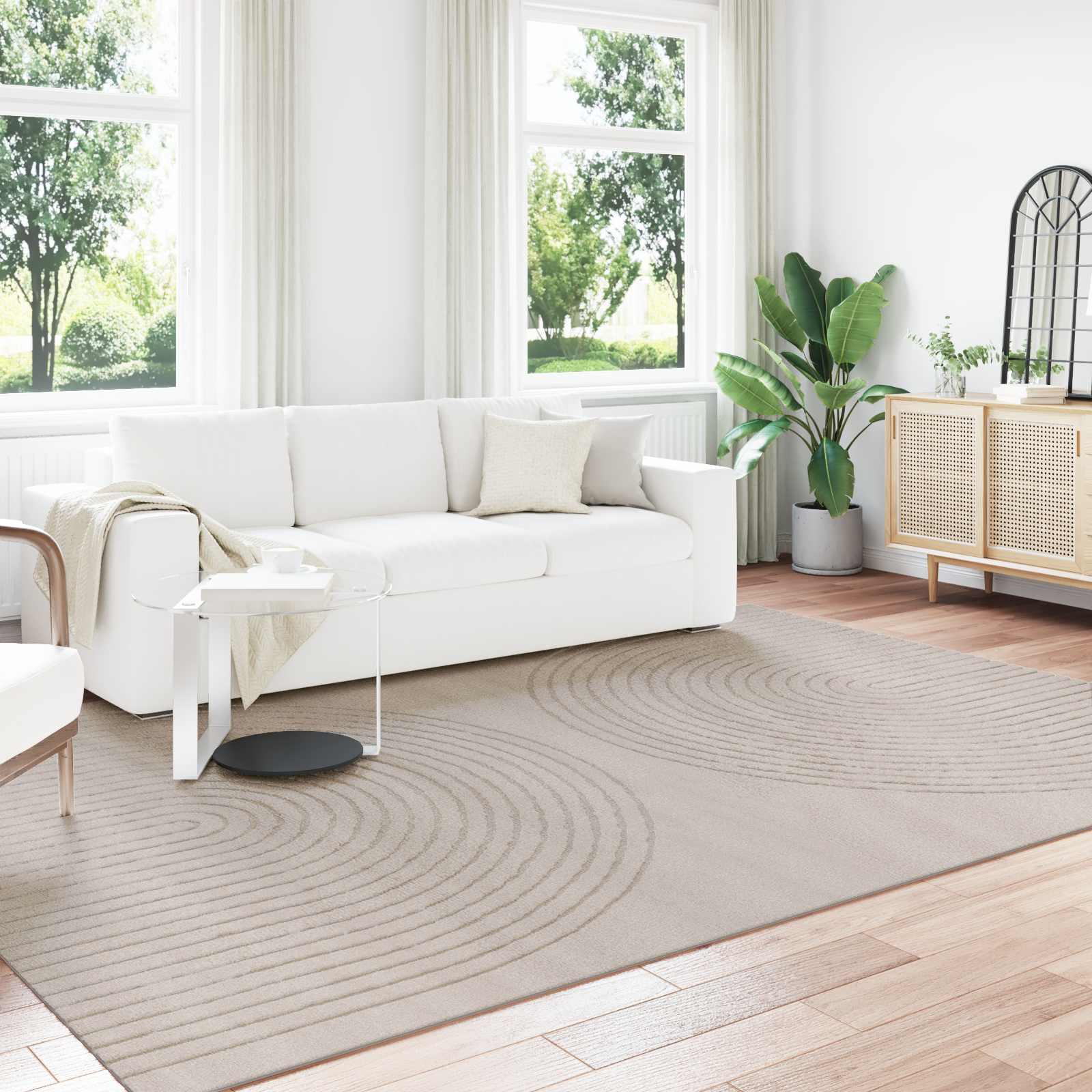 Tappeti per area GALATI Beige 280 x 200 cm Poliestere