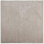 Tappeti per area Quadrato GALATI Beige 120 x 120 cm Poliestere