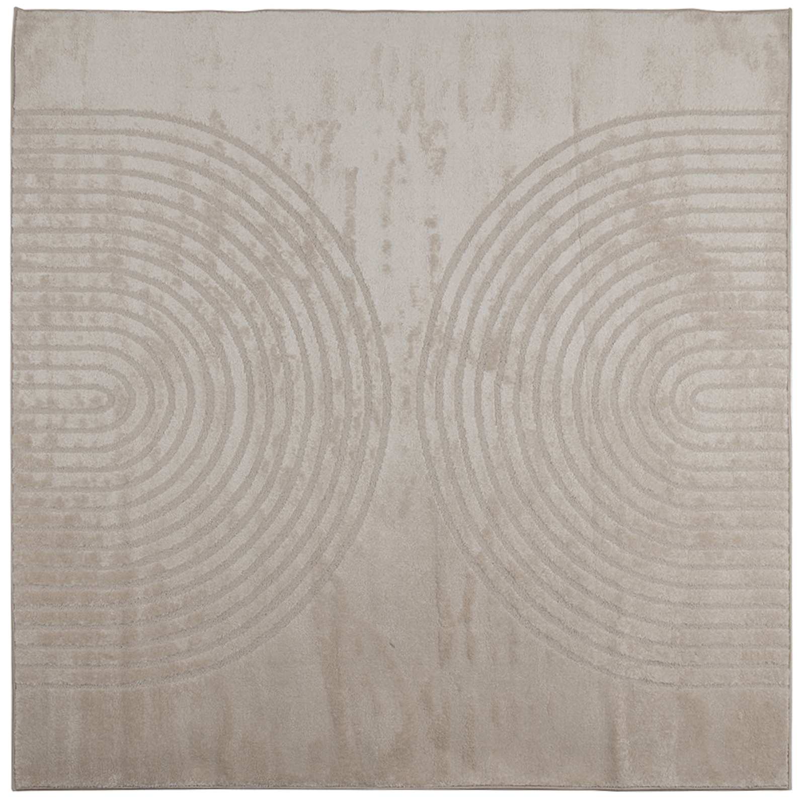 Tappeti per area Quadrato GALATI Beige 200 x 200 cm Poliestere
