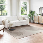 Tappeti per area Quadrato GALATI Beige 240 x 240 cm Poliestere