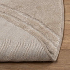 Tappeti per area Rotondo GALATI Beige Ø 160 CM Poliestere