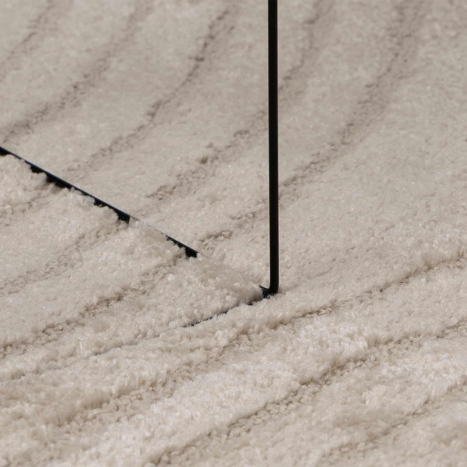 Tappeti per area Rotondo GALATI Beige Ø 200 CM Poliestere