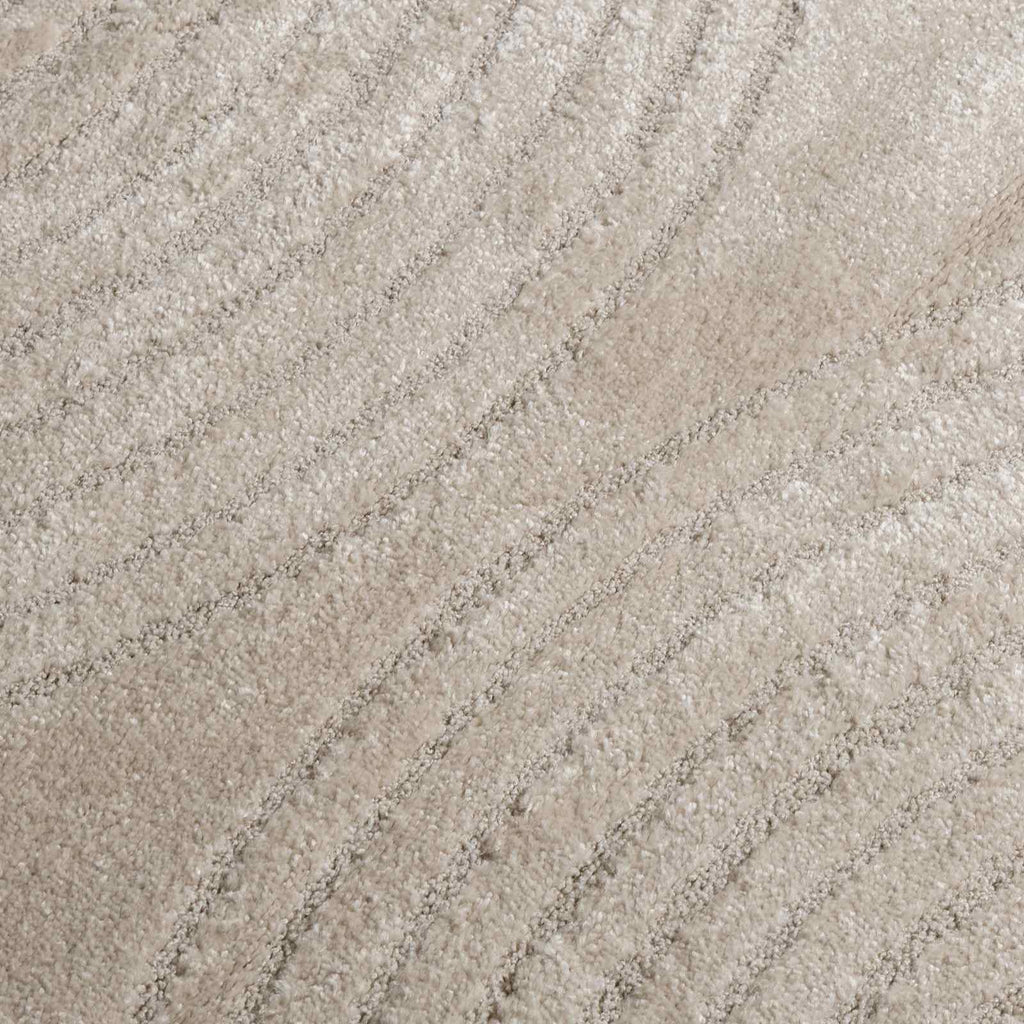 Tappeti per area Rotondo GALATI Beige Ø 200 CM Poliestere