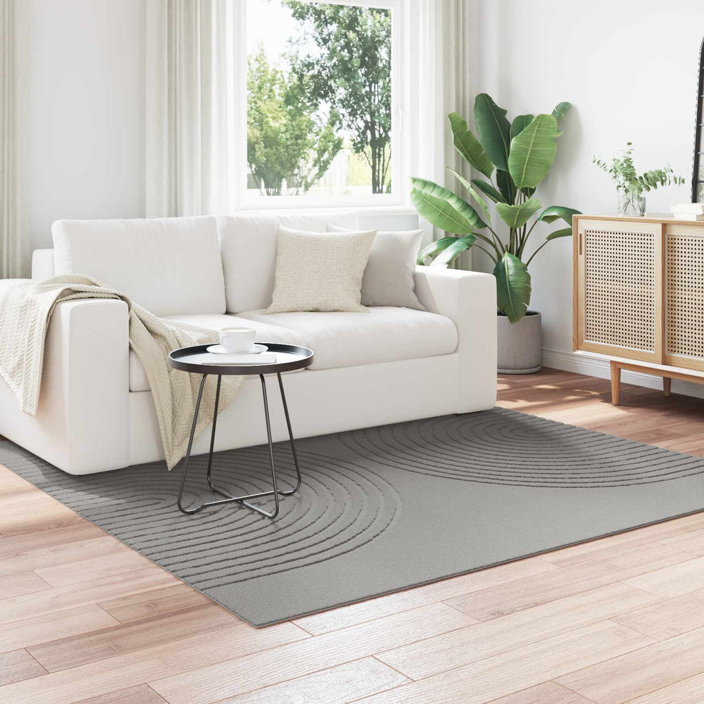 Tappeti per area Quadrato GALATI Grigio 120 x 120 cm Poliestere