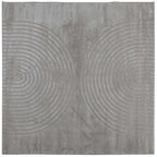 Tappeti per area Quadrato GALATI Grigio 120 x 120 cm Poliestere
