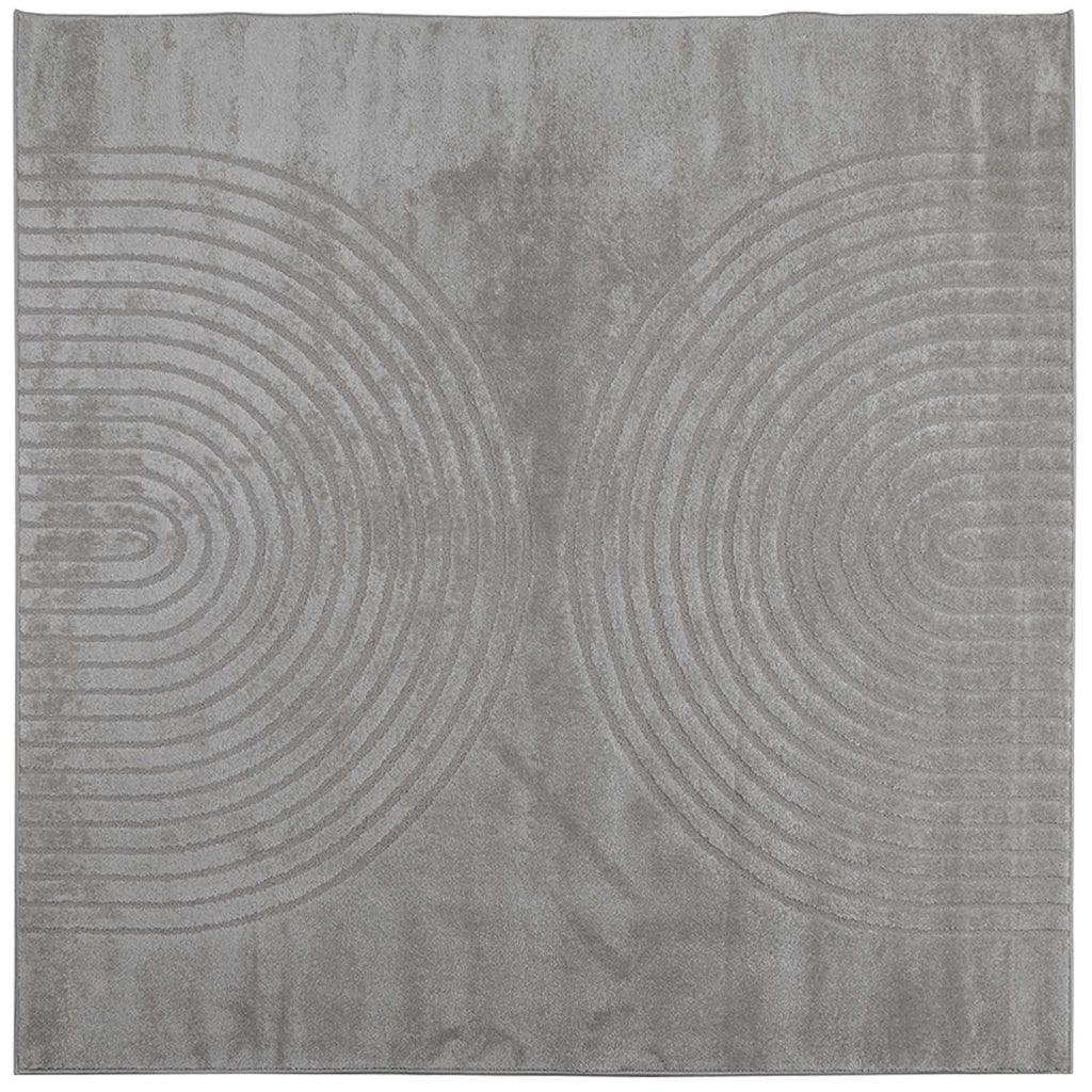 Tappeti per area Quadrato GALATI Grigio 200 x 200 cm Poliestere