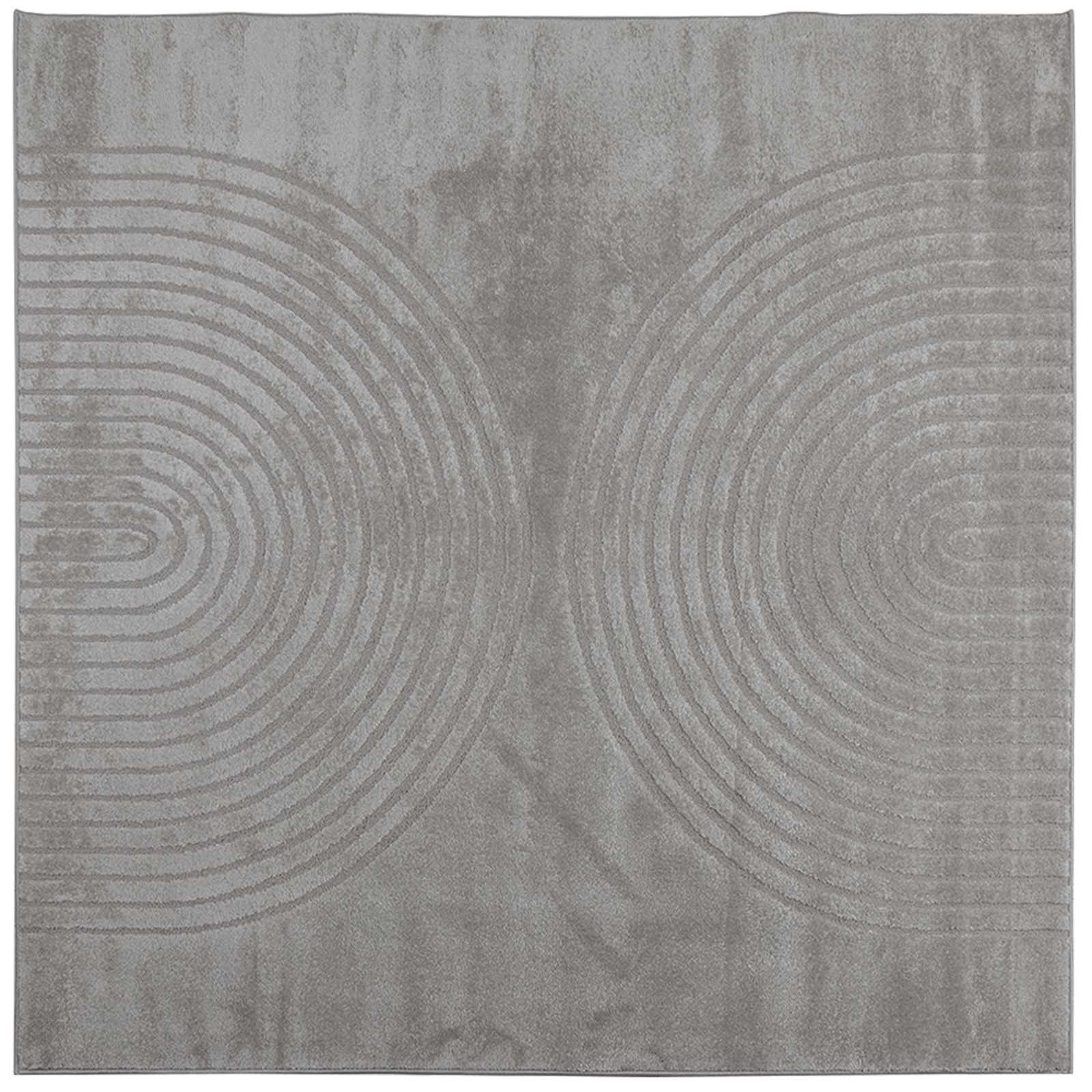 Tappeti per area Quadrato GALATI Grigio 200 x 200 cm Poliestere