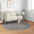 Tappeti per area Rotondo GALATI Grigio Ø 120 CM Poliestere
