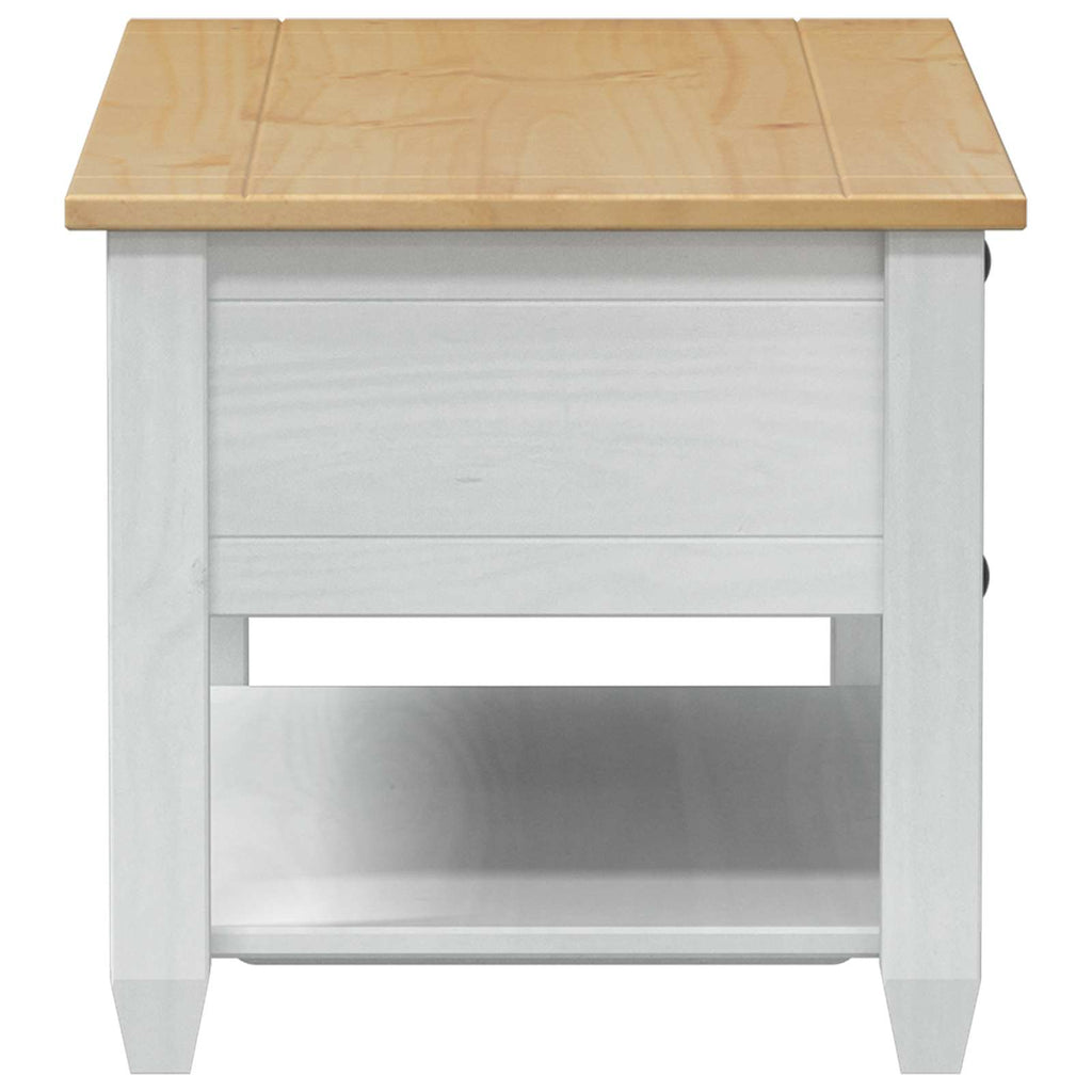 Tavolino da salotto con cassetto Bianco 100 x 48 x 45 cm
