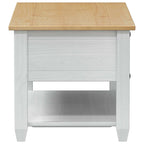 Tavolino da salotto con cassetto Bianco 100 x 48 x 45 cm