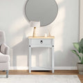 Tavolo Consolle Bianco 55 x 35 x 73 cm Pino massello