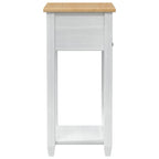 Tavolo Consolle Bianco 55 x 35 x 73 cm Pino massello