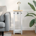 Supporto per piante Bianco 30 x 30 x 73 cm Pino massello