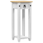 Supporto per piante Bianco 30 x 30 x 73 cm Pino massello