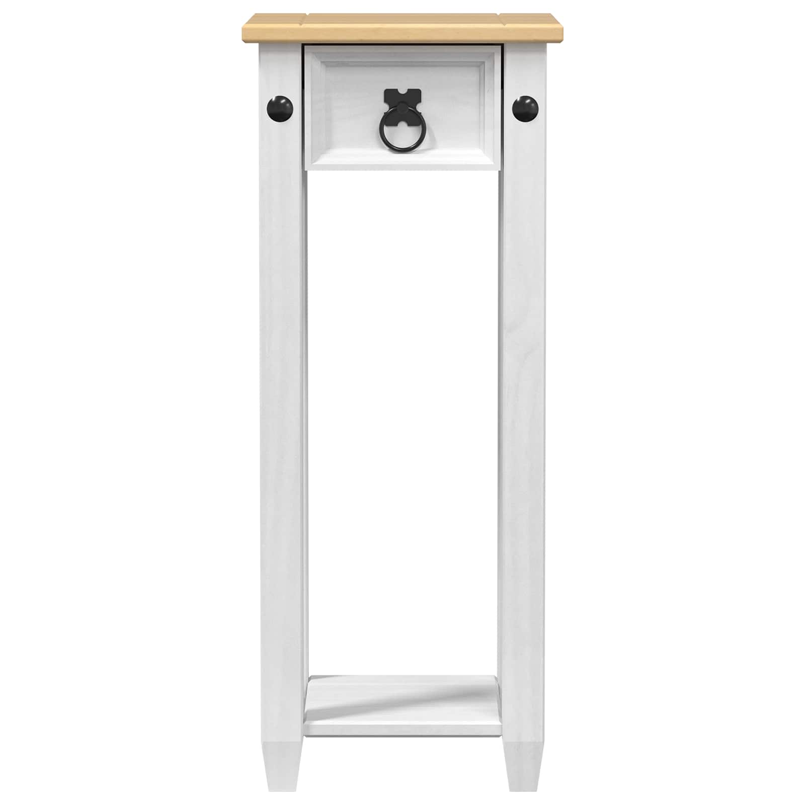 Supporto per piante Bianco 30 x 30 x 73 cm Pino massello