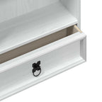 Mobile per CD Bianco 52 x 17.5 x 103 cm Pino massello