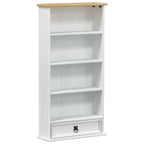 Mobile per CD Bianco 52 x 17.5 x 103 cm Pino massello