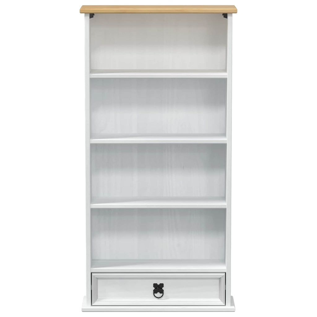 Mobile per CD Bianco 52 x 17.5 x 103 cm Pino massello