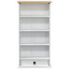 Mobile per CD Bianco 52 x 17.5 x 103 cm Pino massello
