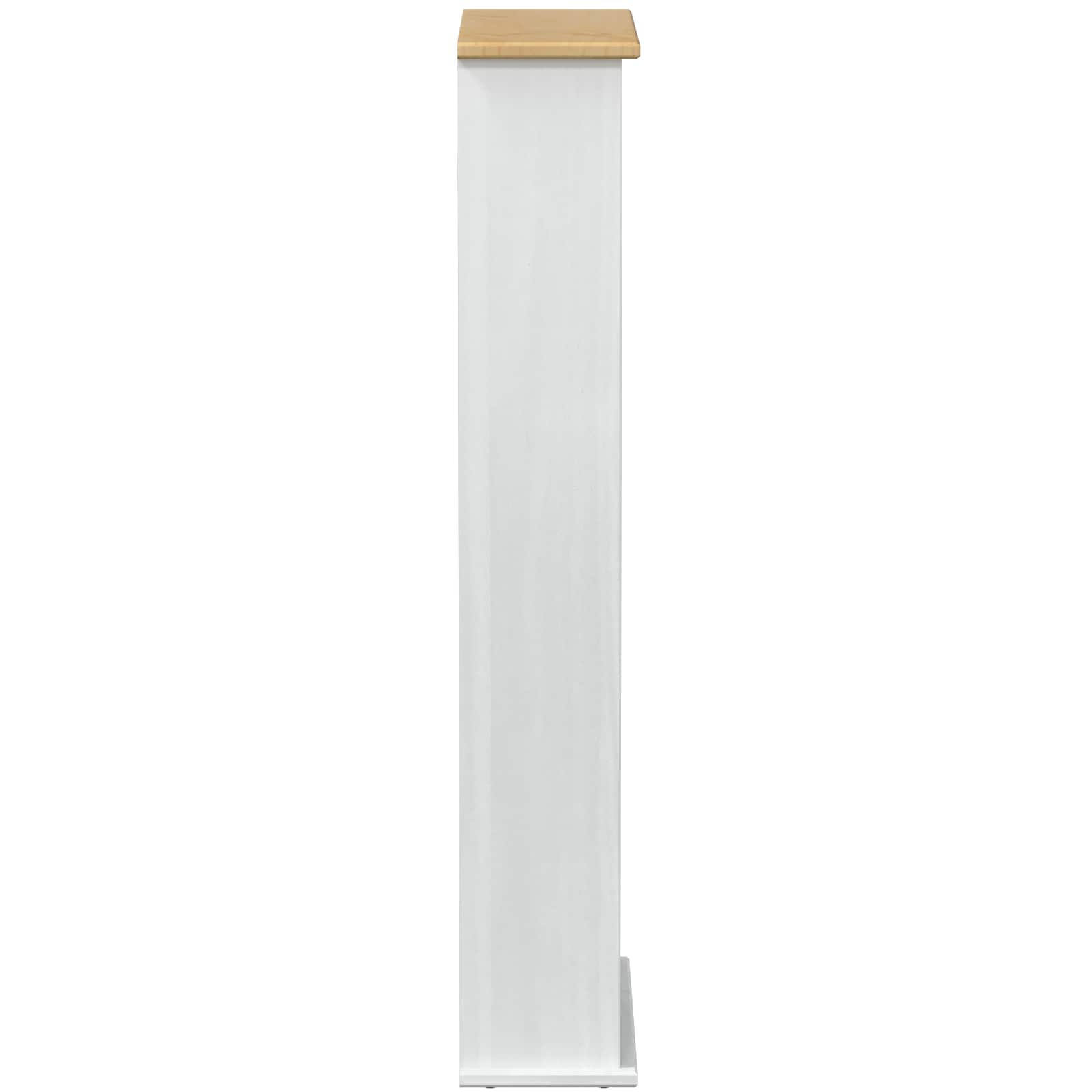 Mobile per CD Bianco 52 x 17.5 x 103 cm Pino massello