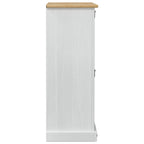 Mobile per scarpe Corona Bianco 99 x 32 x 85 cm Pino massello