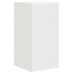 Set di Mobiletto da TV a Parete 4 pcs Bianco Legno multistrato