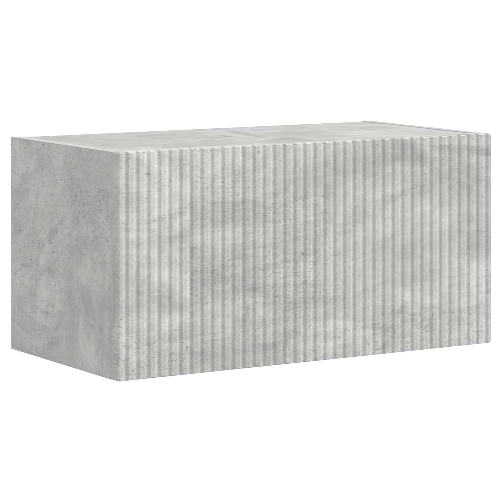 Set di Mobiletto da TV a Parete 4 pcs Grigio cemento