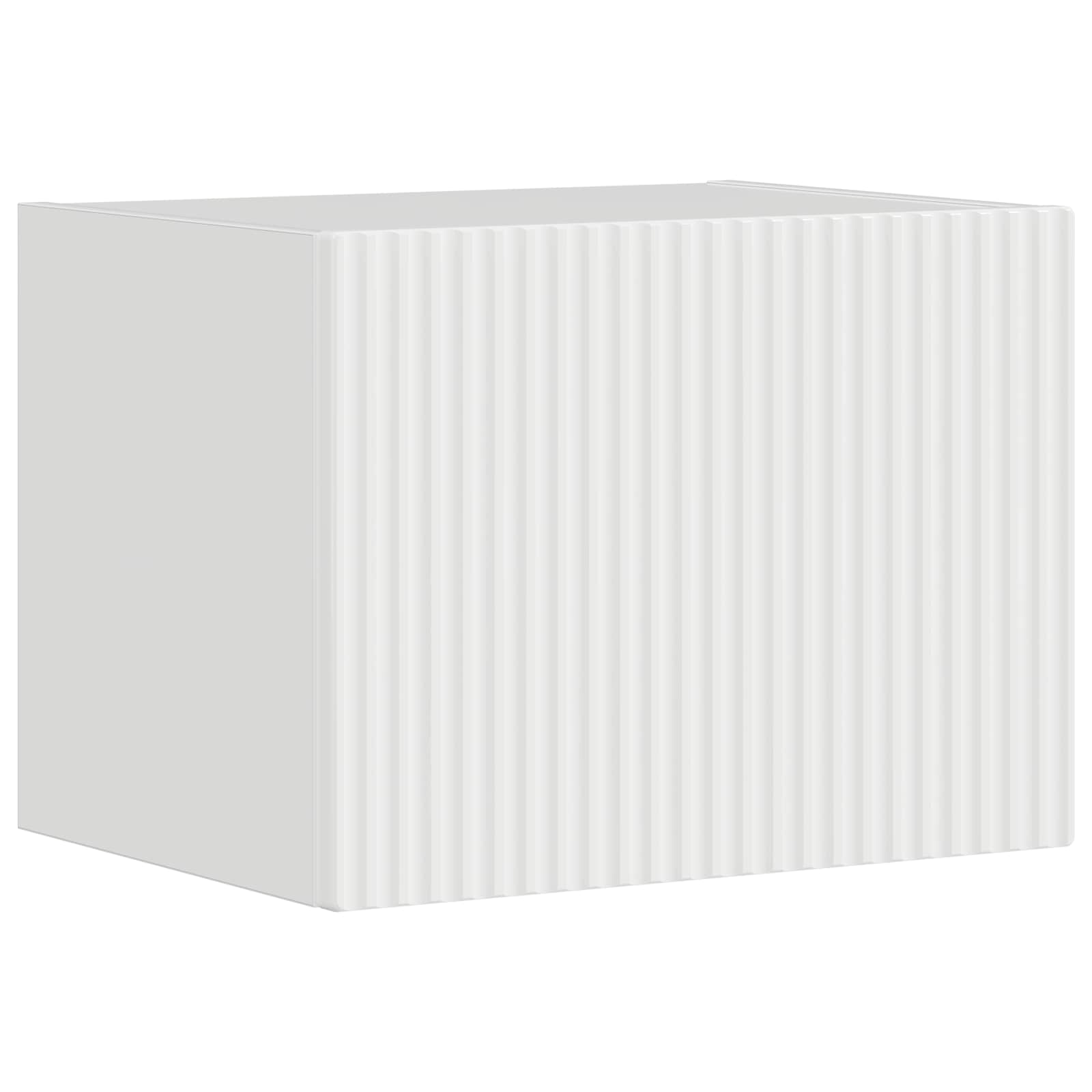 Set di Mobiletto da TV a Parete 4 pcs Bianco Lucido