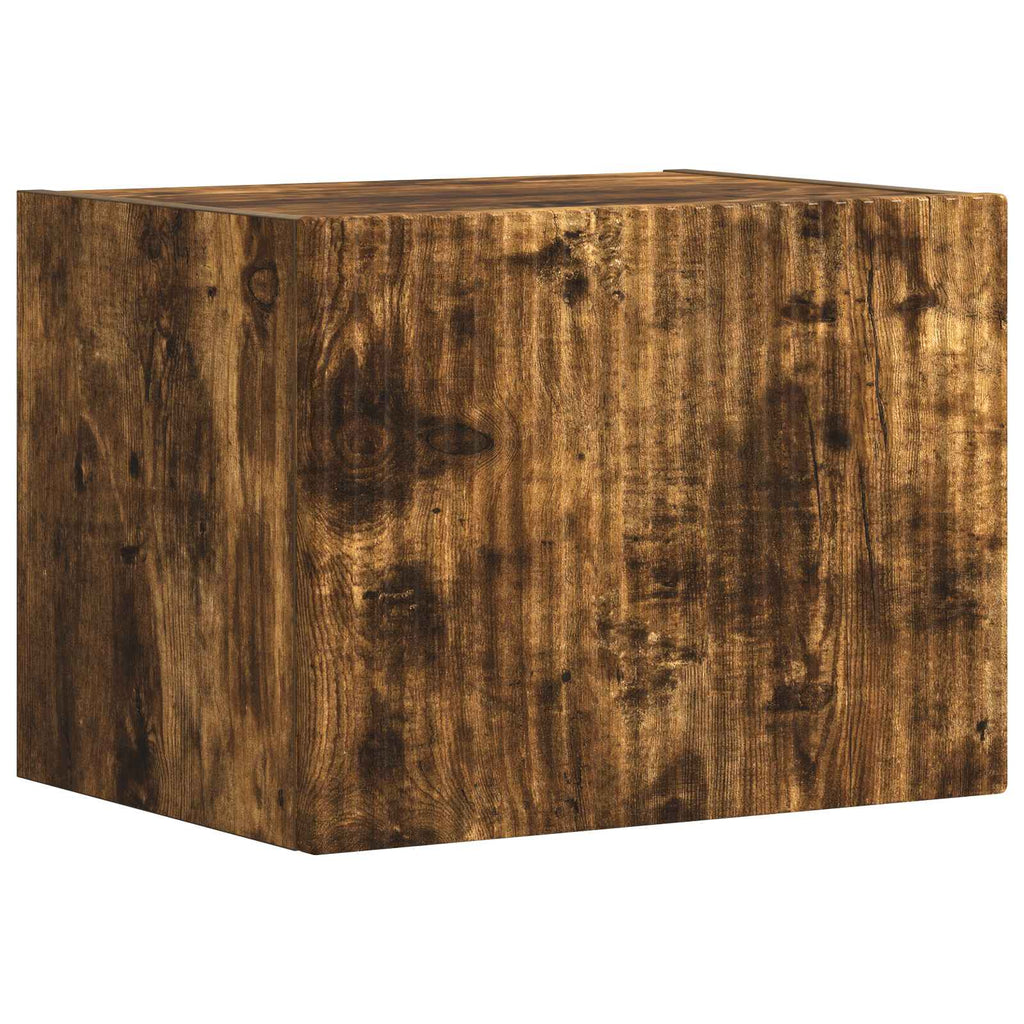 Set di Mobiletto da TV a Parete 4 pcs Rovere fumé