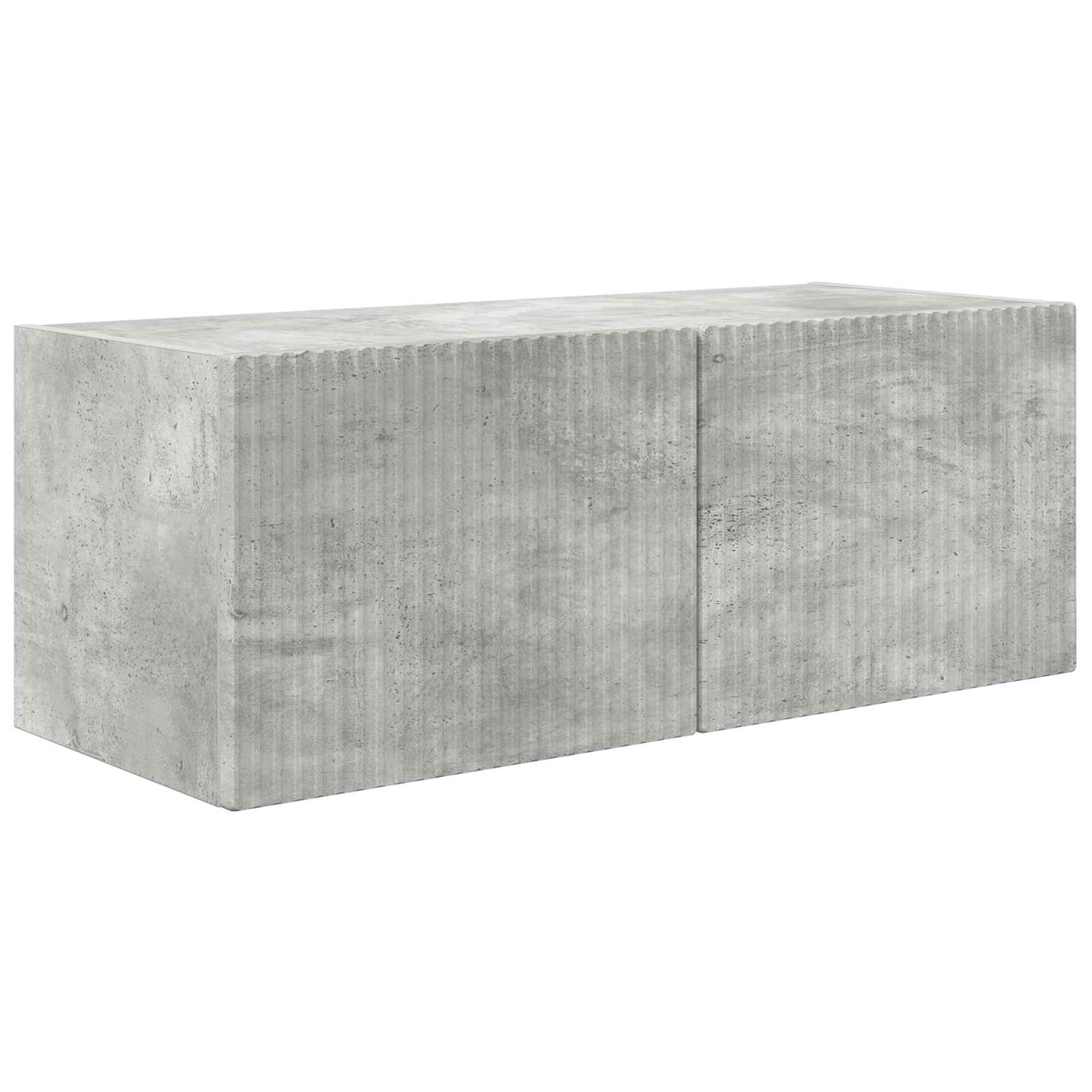 Set mobile TV 2 pcs Grigio cemento Legno multistrato