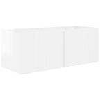 Set mobile TV 2 pcs Bianco Lucido Legno multistrato