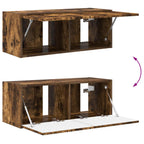 Set mobile TV 2 pcs Rovere fumé Legno multistrato